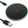 Synclum Caricatore wireless a induzione Qi da 35 W, pad di ricarica rapida per iPhone 16/15/14/13/12, AirPods 4/3/2, Galaxy S24/S23/S22/S21, Note, OnePlus, compatibile con tutti i dispositivi Qi