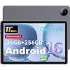 Hasskya Tablet da 11 pollici con custodia, tablet Android 16, 24 GB RAM + 256 GB ROM 1 TB espandibile, tablet Octa-Core compatibile con Widevine L1 con WiFi 2,4 G + 5,8 G, touch screen HD, 8000 mAh