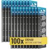 ABSINA 100x CR2450 3V Lithium Battery - Batterie CR2450 a prova di perdite e longevoli - CR 2450 Batteria 3V