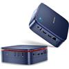 Blackview MP60 Mini PC, 16GB RAM 1TB M.2 SSD W-11 Pro, Mini Desktop Computer, Intel 11th Gen N5095 (fino a 2,9 GHz), Wi-Fi Dual-Band, BT 4.2, HDMI2.0 4K UHD per Ufficio e Casa, Blu