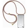 ZYIMOU Cover per iPhone SE/iPhone 7 / iPhone 8, Custodia con Cordino Silicone Trasparente Morbida Cover Cellulare Girocollo Collana Necklace Sottile Protettiva Bumper Antiurto TPU Case, Rainbow