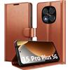 Eirltiy Cover per Xiaomi Redmi Note 15 Pro Plus 5G Portafoglio Pelle PU Premium, Custodia Scomparti Carte Antiurto Protettiva Case, Marrone