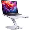 OMOTON Supporto Regolabile ed Ergonomico per Laptop in Alluminio, Pieghevole con Presa di Calore, Compatibile con MacBook Air/Pro, 10-16, Argento