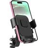 Noaxylic Portatelefono Moto Manubrio Antivibrazione, Porta Cellulare Moto, Portacellulare per Universale Manubrio, Porta Telefono Bici 360° Rotabile, per Cellulare da 4.7-7.1''