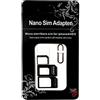Noosy, adattatore 3 in 1 per nano Sim e micro Sim, nero