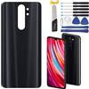 YHX-OU 6.53'' Copribatteria Adatto per Xiaomi Redmi Note 8 PRO Sostituzione della Cover Posteriore + Strumento di Installazione (Nero)