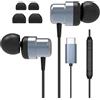 Ruilezyo Cuffie USB C con Microfono Cuffie Type C per Samsung A57 A56 A55 A54 A37 A36 A35 A34 A27 A26 A17 A16 A06 Galaxy S26 S25 S24 S23 S22 S21 Ultra, per iPhone 17 16 15 iPad Pro Airpods Pixel Xiaomi