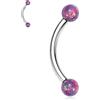AROWRO Gioielli per piercing alle sopracciglia G23 Titanio Anelli per sopracciglia Bilanciere per sopracciglia Anelli per ombelico Anelli per ombelico Labret verticale Anello per labbro Rook Tragus