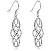 IMINI Orecchini pendenti in argento Sterling con nodo celtico, idea regalo per donne e donne, ipoallergenici, alla moda