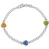 inSCINTILLE Girotondo Braccialetto Bambina in Argento 925 con Charm Colorati