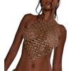 PLCPDM Punk Body Chain Bra Hollow Bikinis Catena Petto Raves Nightclub Accessori per il corpo Gioielli Regali per le Donne Ragazze Regalo Regolabile Clubwear Gioielli Regali, Grande, come descritto, come