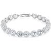 TINGN Bracciale da tennis da donna, placcato oro 14 carati, elegante e classico, rotondo, con zirconi cubici, Rame