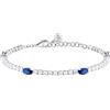 Morellato Bracciale Donna in Argento 925 riciclato, Zirconi Colorati, Collezione TESORI, Tennis