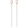SLUYNZ Orecchini a cerchio in argento sterling 925, con ciondolo a forma di nappa, da donna, Argento sterling