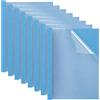 BENECREAT 12 pz Copertine per Rilegatura Termica, 29.8x21.5cm Copertine di Presentazione In PET per Report e Documenti D'Ufficio, Blu Fiordaliso, Dorso da 24mm Con Capacità di 220 Fogli