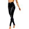 SamHeng Leggings Lucidi da Donna, Leggings Elasticizzati a Vita Alta, Pantaloni da Discoteca Sexy, Pantaloni da Yoga Danza Collant Pantaloni Skinny da Lounge, Pantaloni Slim Fit per Abbigliamento da Discoteca