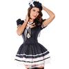 Toocool - Costume Vestito Carnevale Donna MARINARETTA Marina Travestimento Sexy DL-978 [Taglia Unica,Nero]
