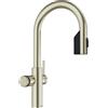 BLANCO CHOICE Icona-C | Rubinetto da cucina all-in-one in acciaio inox satinato oro | esclusa unità di trattamento dell'acqua CHOICE.ALL | Acqua raffreddata in silenzio, medio, frizzante e bollente |