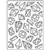 Vaessen Creative Cartella per Goffratura Gemme 14,6 x 10,7 cm - Cartella per Embossing per Biglietti, Scrapbooking, Journaling - Riutilizzabile, Risultati Precisi, Per Macchine da Taglio