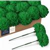 Royal Imports Artificial Carnations, Silk Faux Flowers, for Funeral Arrangements, Wedding Bouquets, Cemetery Wreaths, DIY Crafts - 100 Single 5 Stems - Green