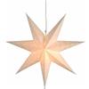 Star Trading Best Season, Stella luminosa in carta Sensy Star 55, con cavo di alimentazione, Bianco (cream), ø 55 cm