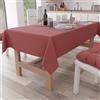 PETTI Artigiani Italiani - Tovaglia da Tavola, Tovaglia Cucina in Cotone Tinta Unita, Cipria Scuro X15 Posti (140x300 cm)