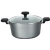 Techwood Stufe e padelle 24 cm Manico fisso/Ghisa Alluminio (mercurio)