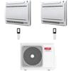 Riello Climatizzatore Condizionatore Riello Console Dual Split Inverter R32 9000 + 12000 BTU con U.E AARIA MULTI 250 PI Classe A++/A+