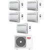Riello Climatizzatore Condizionatore Riello Console Penta Split Inverter R32 9000 + 9000 + 9000 + 9000 + 9000 BTU con U.E AARIA MULTI 590 PI Classe A++/A+