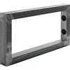 HOLZBRINK Supporto per mensola in metallo 30x15cm HLA-A (1pz) | Supporto per mensola lavabo da appoggio, reggimensola da muro | Colore: Acciaio Grezzo Laccato