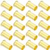 PATIKIL Inserto Compressione Ottone, 20pz 10mm OD x 8mm ID Supporto per Tubo, Kit Assortimento Raccordi Compressione Tubi Aria Acqua Olio