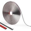 ztowoto 1000 cm Flessibile Modanatura Lucido,Modanatura Adesiva Per Pareti Impermeabile,Morbido Boiserie Adesiva Per Pareti,Modanature Decorative Per Parete,Specchio,Soffitto,Bordo Piastrelle(8 mm- Argento)