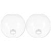 FUTUREORYY Coppia Copertura Luminosa Sfera in Vetro per Lampade G9, Paralume Vetro Rotondo, Ricambio per Casa e Camera da Letto