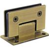 ZGCrumphant Cerniere per box doccia Cerniera for porta in vetro in acciaio inossidabile Supporto for for doccia 90 135 180 gradi Morsetto for Chip for bagno(Green bronze 90 degrees)