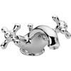 Schläfer 35605012 | Rubinetto Lavabo Bagno Vintage con Due Manopole Antiche, Rubinetto in Ottone, Miscelatore Tradizionale Monoforo Stile Retro con Scarico 1 1/4, Cromo