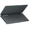 LOGITECH Tastiera, Logitech Keys-To-Go 2, AZERTY, senza fili, per iPad, grafite, ultrasottile, leggera