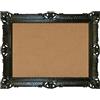 Idea Casa Cornice Grande Nero Stile Barocco Finto Vintage cm 86X67 Dipinto Fotografia Poster Arredamento
