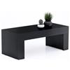 Mobili Fiver, Tavolino Evolution 90x40, Nero Frassino, Nobilitato, Tavolino da Salotto Moderno per divano, Made in Italy