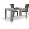PAZZO DESIGN Tavolo Allungabile Jolie, Grigio Cemento, Cucina, Sala Da Pranzo, Soggiorno, Made in Italy, 160x90x77 cm - id_1797
