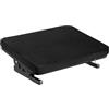 MAXMOUNT Poggiapiedi ergonomico morbido - Poggiapiedi regolabile per scrivania, inclinazione da +20° a -20°, in schiuma e acciaio, colore nero