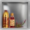 Balneo WALL-BOX NO BORDO Doccia da Nicchia a Parete in Acciaio Inox 30x30x10cm Nicchia da Doccia Impermeabile, Installazione Nicchia Flessibile, Nicchia per Utensili da Bagno, Sotto Le Piastrelle
