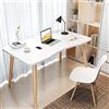 WXJHL Scrivania Moderna Computer per Ufficio Casa, Tavolo Scrittura Stile Semplice Scrivanie Carine per Spazi Piccoli Toeletta Trucco per Camera da Letto, Studio Soggiorno