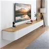 FGNIXLN Mobile TV Sospeso,120-240cm Tavolo per TV Moderno,Mobile Porta Televisore,Adatto per il Soggiorno e la Camera da Letto(180CM)