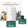 SenseFlow Diffusore di Oli Essenziali Wi-Fi SF101S Profumatore per Ambienti con Atomizzatore Regolabile, Set di Oli Profumati, Aroma 120 Giorni, LED, Ideale per Casa, Hotel e Studio- Rosmarino Cineolo