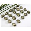 Naturale Dorato Pirite 8x12 MM Ovale Cabochon Loose All'Ingrosso Gemma 20 Pezzi