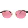 METALFLEX occhiali da sole uomo made in italy metallo vintage anni 90 lente rosa METALFLEX