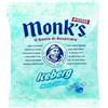 AKELLAS Srl Monks Caramelle Mini Iceberg 60g - Gusto Menta e Ghiaccio, Sollievo Tosse e Mal di Gola