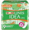 FATER SpA Lines Idea Ultra Assorbenti Anatomici Ipoallergenici, 9 Pezzi