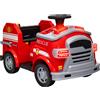 AIYAPLAY Auto Elettrica per Bambini, Camion dei Pompieri con Batteria 12V, Sirena, Fanali, Clacson e Musica, Rosso | Aosom Italy