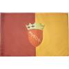 AZ FLAG BANDIERA CITTÀ DI ROMA CON STEMMA 90x60cm - BANDIERA ROMANA CON BLASONE 60 x 90 cm foro per asta - AZ FLAG
